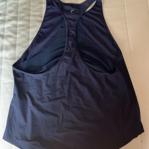 Zyia Activewear Navy Double Race Tank